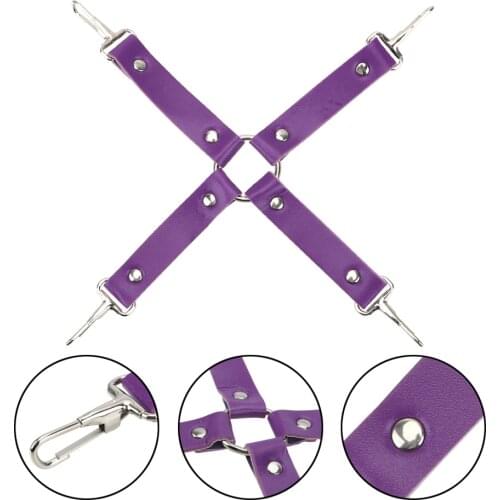 PU Handcuff Ankle Cuffs Restrain SM Bandage SM Bondage Straps Sex Toys for Couples Sex Products Erotic Flirting