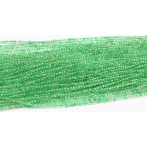 Natural Green Stone Carnelian Agat 2mm 3mm Round Loose Spacers Beads Fashion Diy Jewelry Findings Accessories 15inch B426