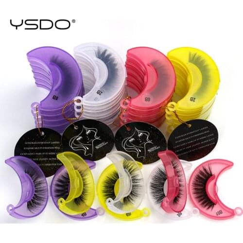 YSDO 3D Mink Lashes Wholesale 20/30/50/100 Pairs Fluffy Mink Eyelashes Makeup Natural False Eye Lashes Extension Lashes In Bulk