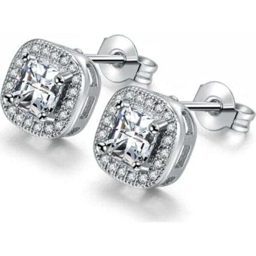 2021 New Earrings Crystal from Swarovskis Wholesale Simple and Creative Square Tassel Earrings Fit Women and female For Party