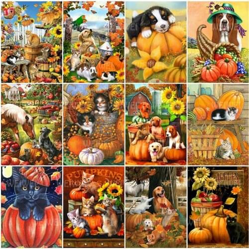 Thanksgiving Handicraft Gift 5D DIY Cartoon Diamond Painting Mosaic Diamond Embroidery Cross Stitch Rhinestones Art New Arrivals