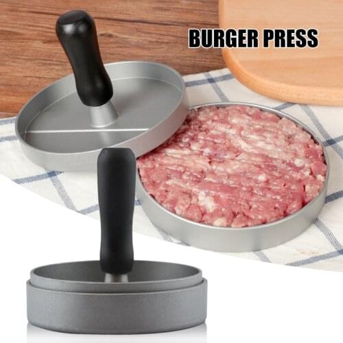 Burger Press Template Aluminum Alloy Hamburger Press Stencils For Kitchen Diy Non Stick Burger Patty Maker Kitchen Bbq Supplies