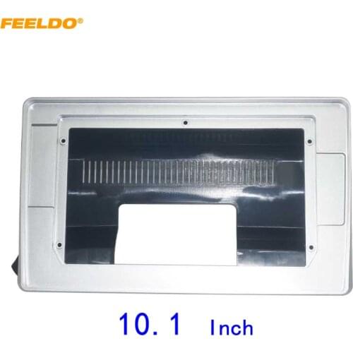 FEELDO Car Audio Fascia Frame Adapter For Nissan Sylphy 10.1" Big Screen 2DIN Dash Fitting Panel Frame Kit #CA6864
