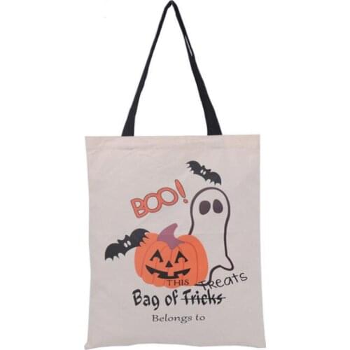 Halloween Tote Bags Pumpkin Christmas Shopping Bags Festival Gifts Bag Canvas Bag LX1848