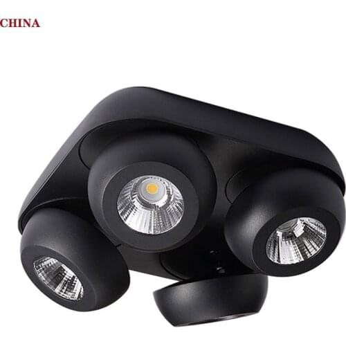 High Quality Super Bright Surface Mounted LED Dimmable Downlights 10W 15W 20W 30W 40W 60W AC85-265V COB Ceiling Lamp Spot Lights