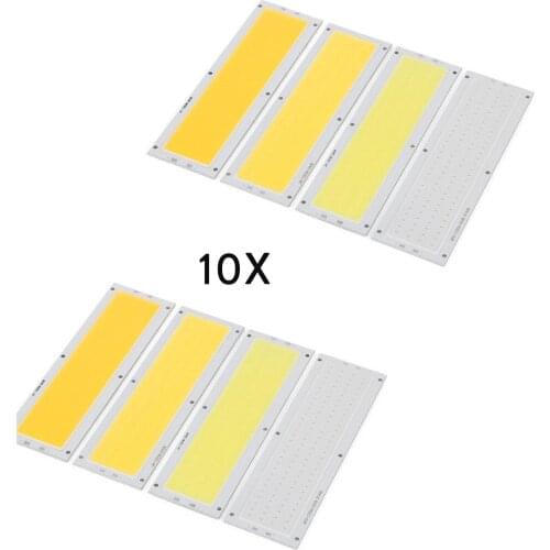 10x LED Beads Chips DC 12V 14V COB Strip LED Lamp Bulb 20W Lighting Source Blue Warm Cold Natural White For DIY Led Floodlight