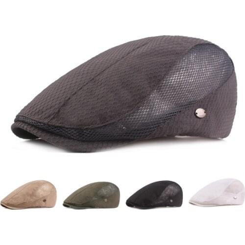 2021 New Arrivel Women Men Spring Summer Beret Newsboy Cowboy Caps Casual Solid Outdoor Cotton Hat