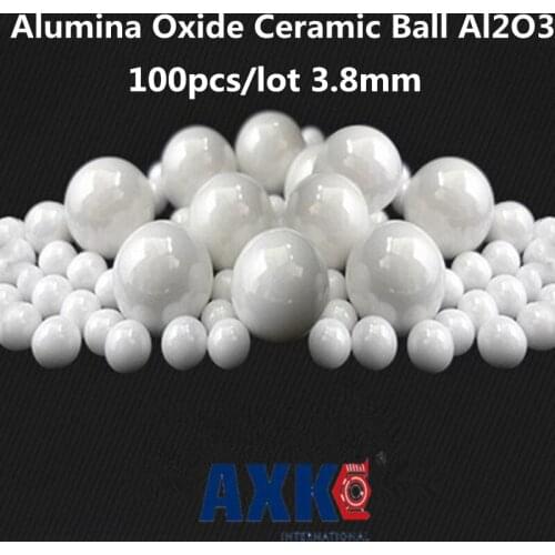 2021 Rushed Rodamientos Ball Bearing 100pcs/lot 3.8mm Alumina Oxide Ceramic Balls Al2o3 For Bearing/pump/linear Slider / Valvs