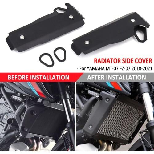Motorcycle Accessories Radiator Side Grille Cover Protector Guard Covers For YAMAHA MT-07 MT07 FZ-07 FZ07 2018 2019 2020 2021