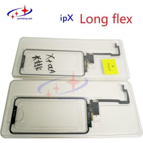Long flex touch panel with oca installed for iphone x xs xsmax with 3d function no need solder