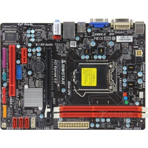 For BIOSTAR B75MU3B Original Used Desktop Motherboard Intel B75 LGA 1155 DDR3 16G SATA3 USB3.0 ,100% tested good