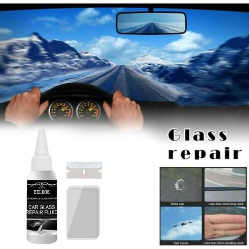 1 Set Car Windshield Repair Tool DIY For Car Window Scratch Glue Glass Auto Winscreen Repair Kit Tool Restore Crack Glass C O9Z8