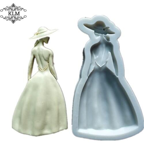 KLM new portrait silicone mold cake mold chocolate cookie fondant tool