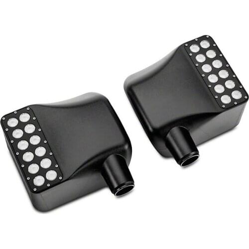 Rear Mirror Housing with Turn Signal Lights + Switch Fit For 07-16 Jeep Wrangler