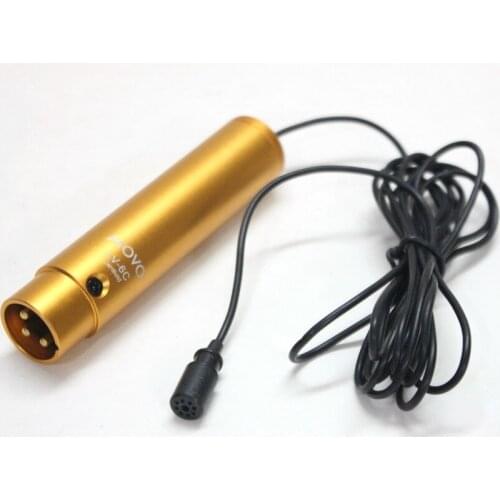 LV-6C Pro-Grade Cardioid XLR Lavalier Condenser Microphone (48V Phantom Powered)