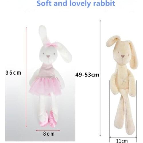 2017 cute baby kids animal rabbit soft cute plush rabbit 35x 8cm baby plush toy kawaii obedient sleeping Bunny doll gift