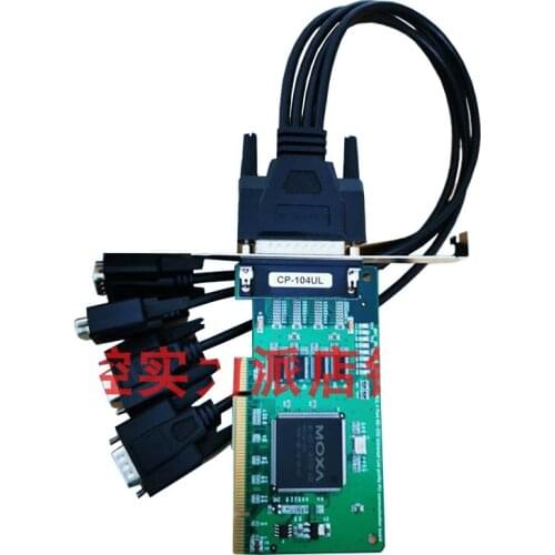 New Original Spot Photo For MOXA CP-104UL V2 RS232 DB25 Pin 4-Port PCI Multi-Serial Port Card