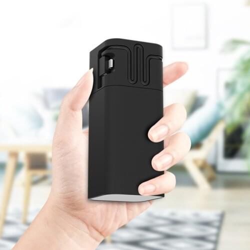 Power Bank 20000mAh Portable Charger Built in Cable Powerbank for iPhone 12 Samsung S20 Xiaomi Poverbank with LED Camping Light