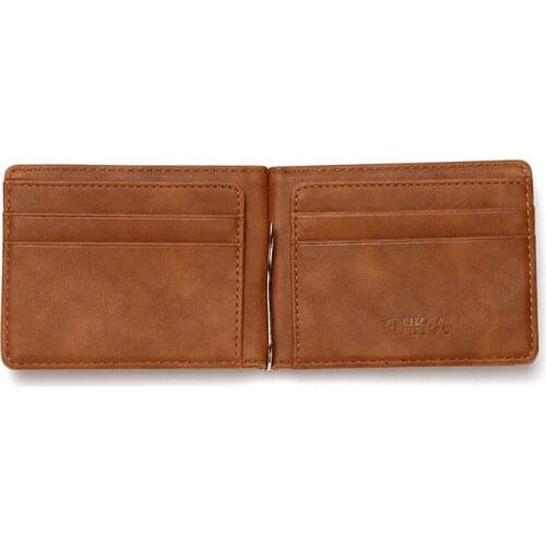 Simple wallet short wallet New business fashion mens wallet creative pattern card case buckle key case coin purse