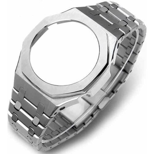 3rd 2nd GA2100 Watch Band and Bezel Metal Stainless Steel Strap For GA-2100 Replacement Accessories Wholesale