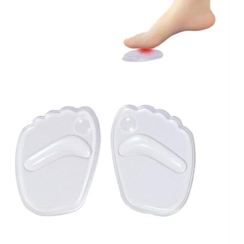Silicone Gel Forefoot Insole Shoes Pads High Heel Soft Orthopedic Insole Anti-Slip Foot Protection Foot Cushions Pain Relief