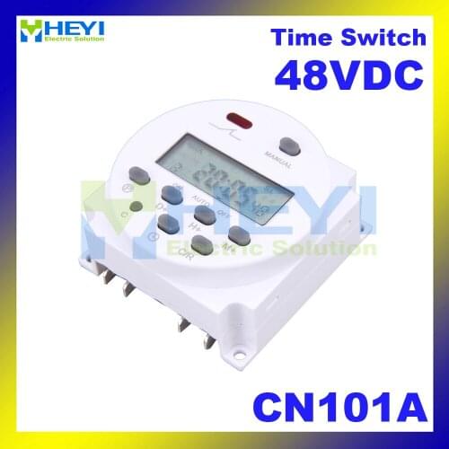 Time switch CN101A 48VDC Digital LCD Power Timer Programmable y Microcomputer control switch Time Relay