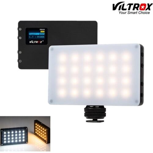 Viltrox RB08 Mini Video LED Light Portable Fill Light Bi-color 2500K-8500K for Phone Camera shooting Studio YouTube live