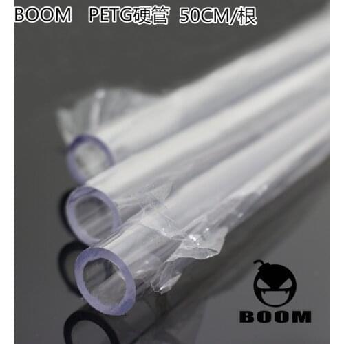 BOOM PETG Rigid Tube Hose 10/14mm 500mm 8pcs