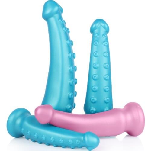 Liquid silicone male and female backyard deep type anal plugs shaped after entering the tentacle anal masturbation device Appeal