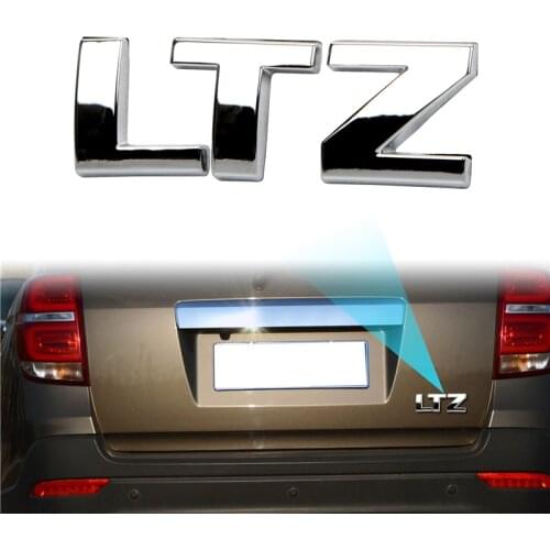 1 Pcs Silver 3D LTZ Logo Car Sticker Metal Emblem Badge Decals Auto Decoration Accessories For Chevrolet Cruze Captiva Malibu