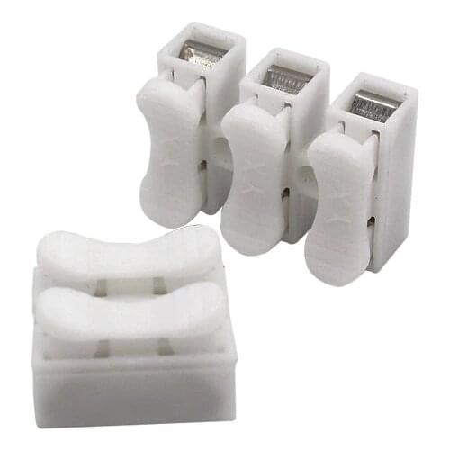 10pcs/lot CH-2 CH-3 Spring Wire Quick Connector 2p 3p G7 Electrical Crimp Terminals Block Splice Cable Clamp Easy Fit Led Strip