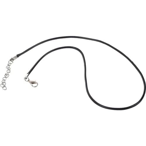 30 X Wax cotton cord necklace pendant necklace chain 2mm + Clasp