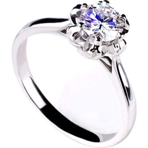 Unique Flower Bud Sterling Silver 925 Rings Women Authentic Luxury Exquisite Elegant Engagement Wedding Gift Jewelry Cute Career