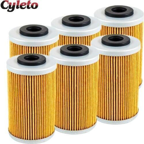 2/4/6pcs Motorcycle Oil Filter for KTM Duke EXC EGS MXC XCW RXC SMS SMR SXS SX XC RC 125 200 250 390 450 LC4 400 LSE RC200 RC390