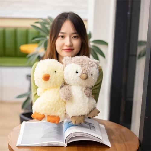 20/30cm Simulation Lovely Chick Pink Pig Sheep Owl Rabbit Plush Toys for Children Baby Soft Doll Stuffed Animal Toy Kids Gift