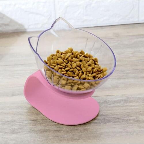 Cat Food Bowl Creative Adjustable No-slip Cat Feeding Bowl Pet Water Bowl