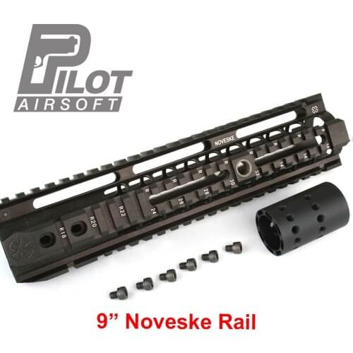 PILOT Airsoft Noveske 9"12" inch Rail Handguard CNC process for airsoft M4 MK18