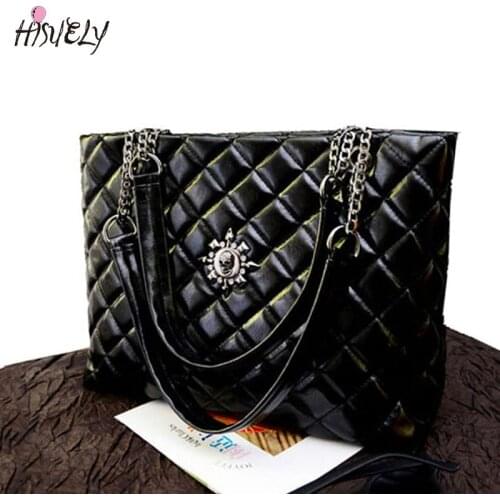 HISUELY 2021 New Fashion Women Shoulder Bag With Chain Female Tote Messenger bags Big Soft Bag BAGM6234