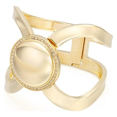 ORNAPEADIA New Niche Ladies Bracelet for Women Retro Baroque Style Bracelet Exaggerated Hollow Turquoise Moroccan Jewelry