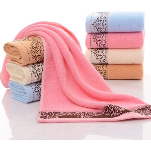 Towel 4pcs/set 34*74cm 13.4*29.3'' A+ Quality 100% Cotton Face Towels For Adults toalha Bathroom Baby Towels Hand Hair Towel