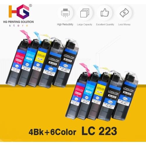 Replacement for Brother LC223 Ink Cartridges High Capacity Compatible with Brother DCP-J4120DW MFC-J5320DW DCP-J562DW
