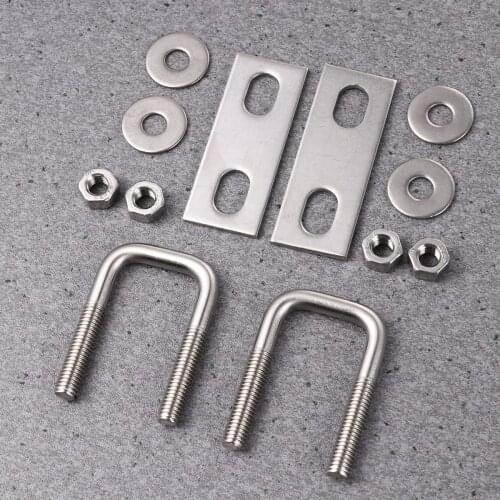 2Pcs Square Clamp Portable Right-angle Bolts Square Clamp U-shaped Screw Damper for Industry Home