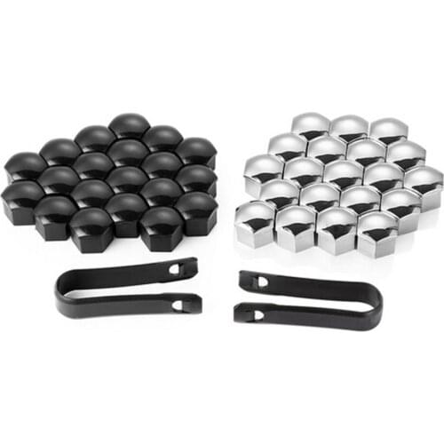 20 Pcs 17mm Car Tire Nut Cap Car Wheel Lug Bolt Nut Covers Tire Protects Bolt Heads Caps + Tool for Honda Accord CRV XRV Car