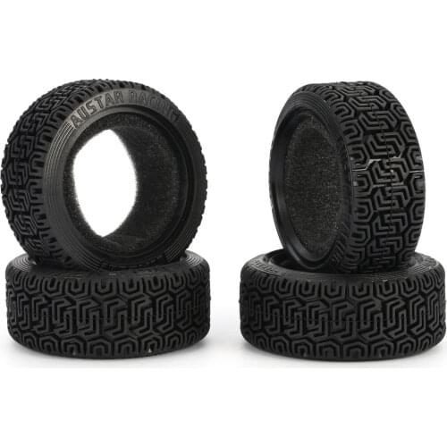 4pcs 1/10 Medium Grain Drift RC On-road Car Tyre Rubber Tension Tyre Tire 48mm for Wheels Traxxas Tamiya HPI Kyosho Racing HSP