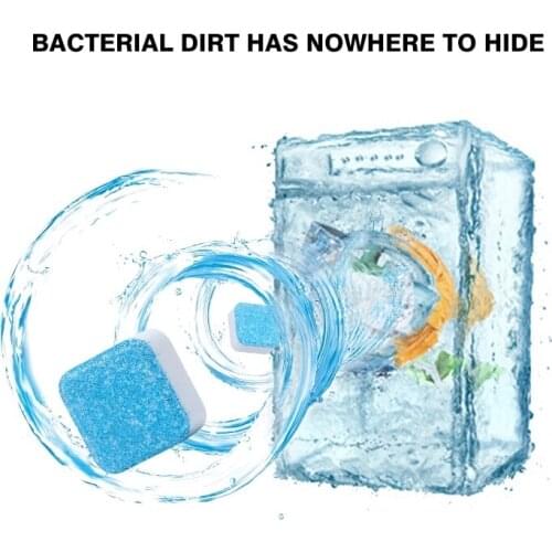 5pcs/12pcs/20pcs Portable Tab Automatic Washing Machine Cleaner Washer Cleaning Detergent Effervescent Tablet for Dropshipping