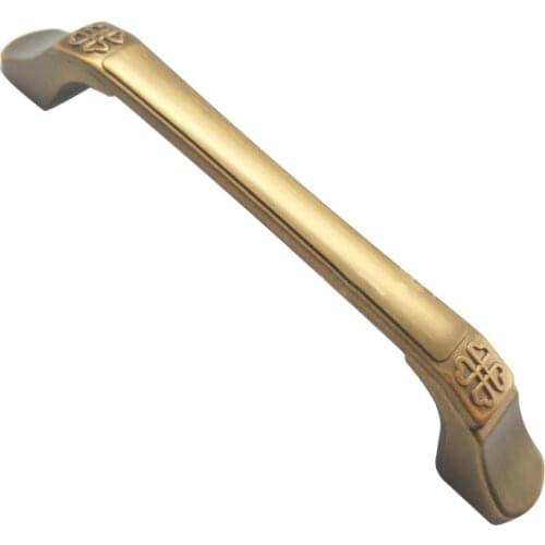 Antique cabinet door handle bronze cabinet drawer handle solid yellow bronze cabinet door handle
