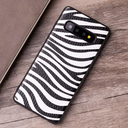 Phone Case For Samsung S7 S8 S9 S10 plus Note 8 9 10 Edge Plus A20 A30 A40 A50 A70 Zebra pattern For A5 A7 J6 J7 A8 2018 Case