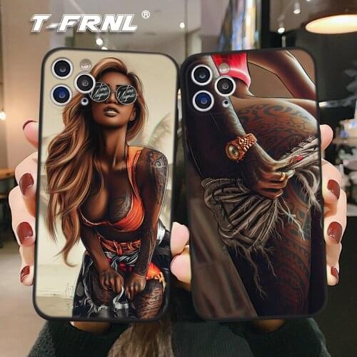 For coque iPhone XR case girl for iPhone 5 5S SE 2020 6 6S 7 8 Plus X case for 12 mini fundas iPhone 11 Pro XS Max case