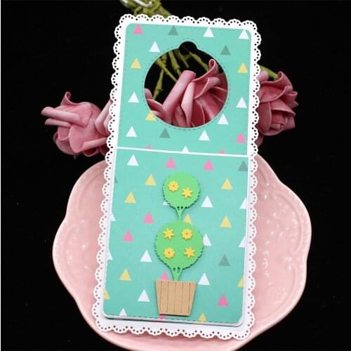 YPP CRAFT Door Hanger with Loaded Bag Metal Cutting Dies for Scrapbooking/photo album Decorative Embossing Paper Card