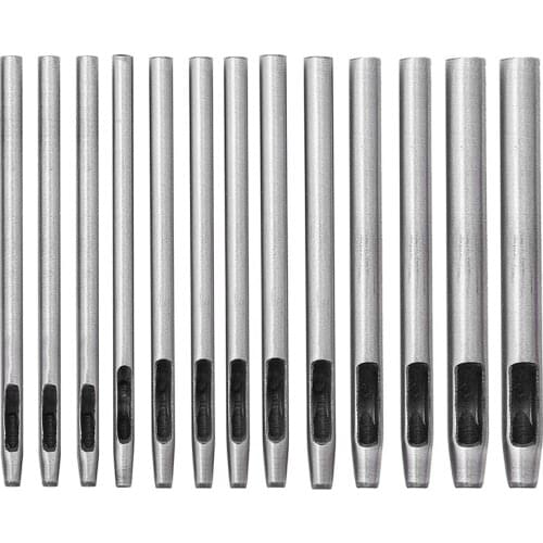 RORGETO Hole Hollow Punch Leather Hole Punch Cutter 0.5mm-5mm Belt Punch Round Hollow Hole Steel Belt Watch Band Puncher